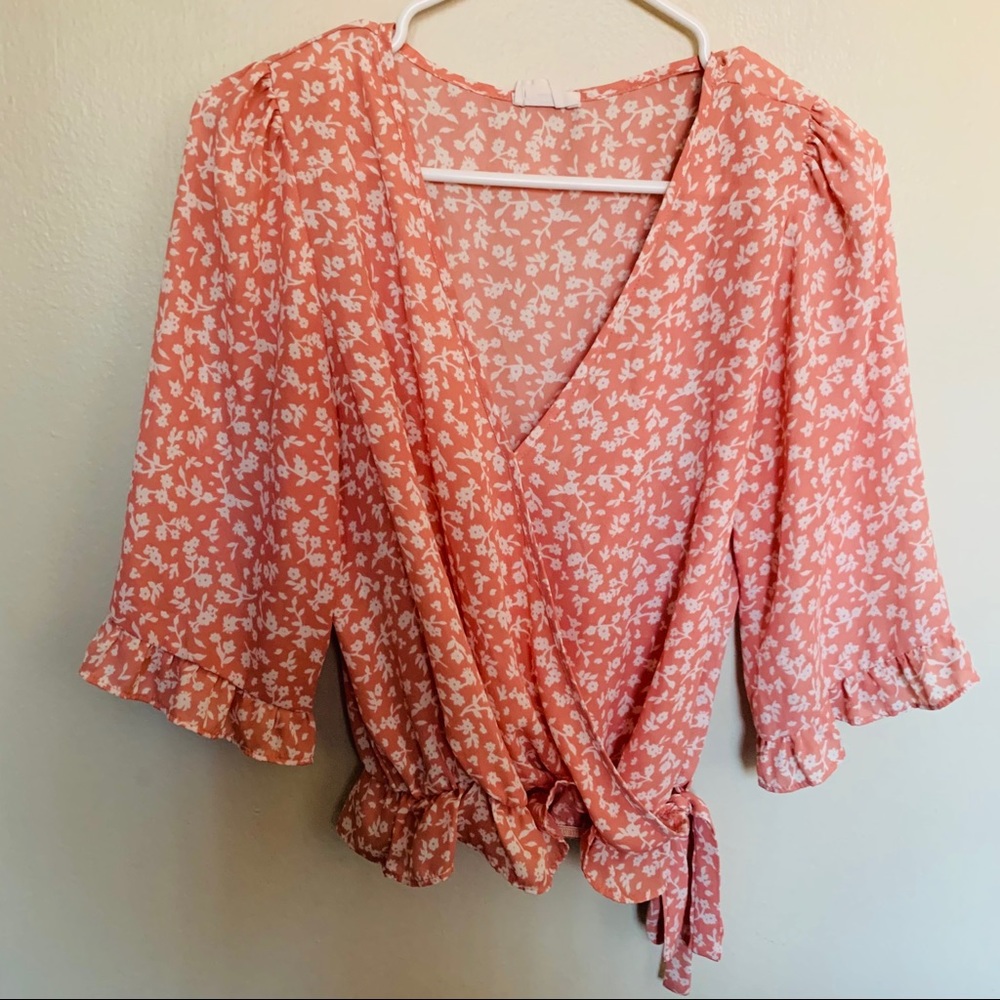 Sienna Sky floral peplum blouse